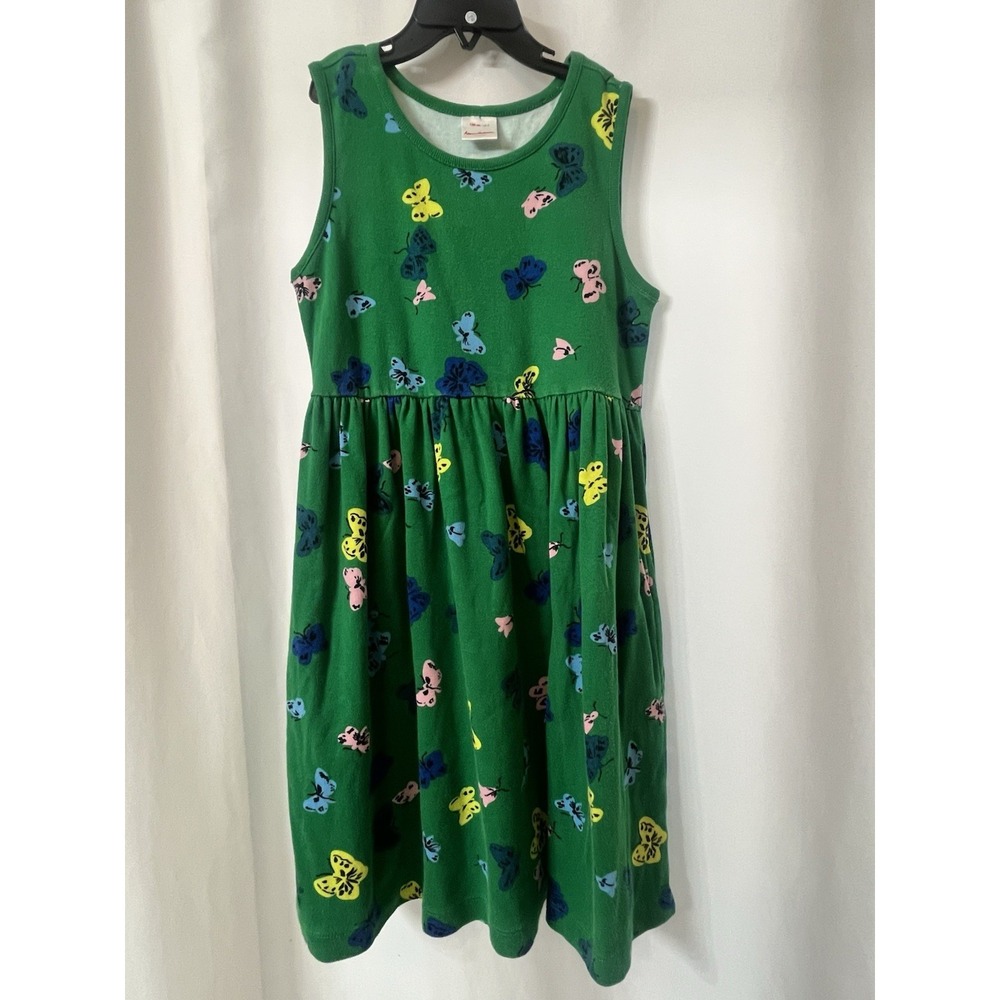 Hanna Andersson Kid Butterflies‎ pattern Girl size 8 Green  A73
